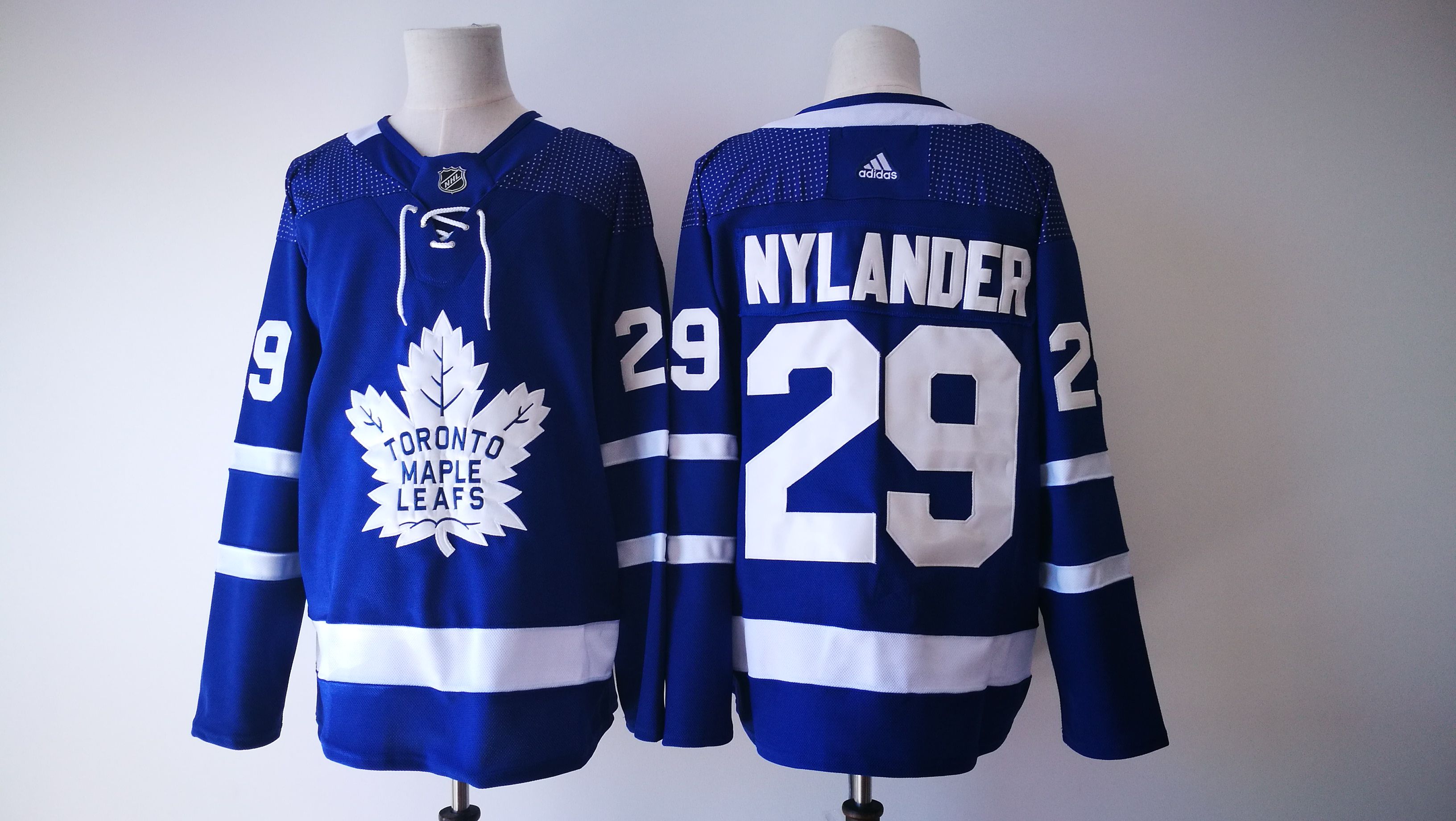 Men 2017 NHL Toronto Maple Leafs 29 Nylander Adidas blue jersey